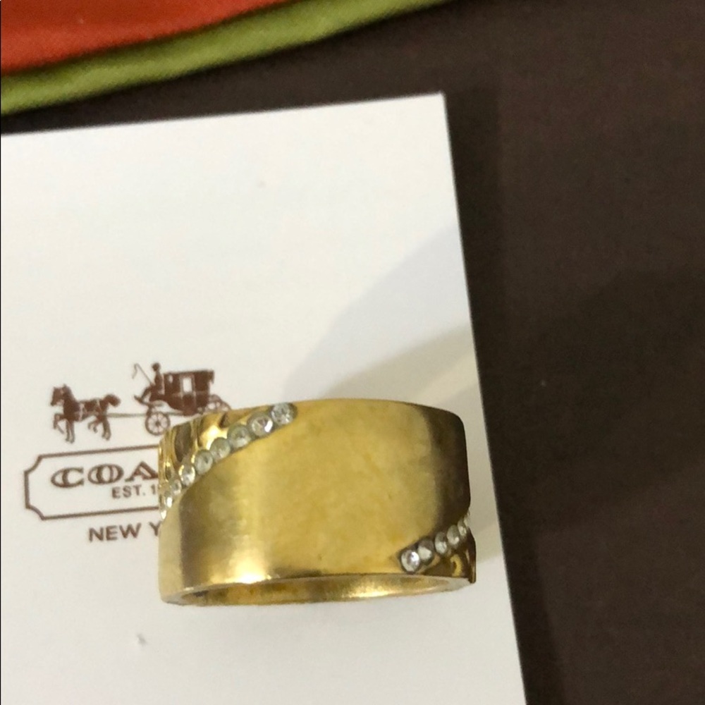 Coach ring with rhinestones legacy - Picture 4 of 5